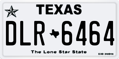 TX license plate DLR6464