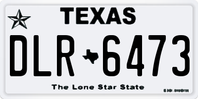 TX license plate DLR6473