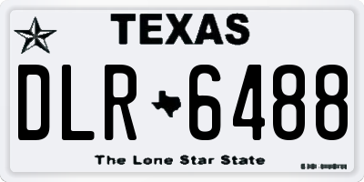TX license plate DLR6488