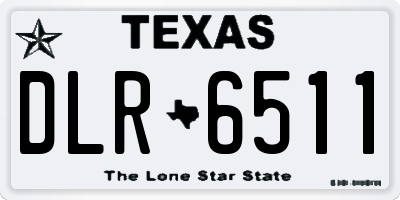 TX license plate DLR6511