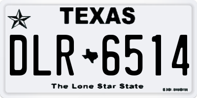 TX license plate DLR6514