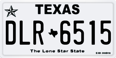 TX license plate DLR6515