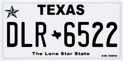TX license plate DLR6522