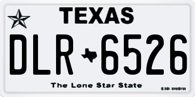 TX license plate DLR6526