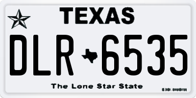 TX license plate DLR6535