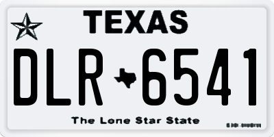 TX license plate DLR6541