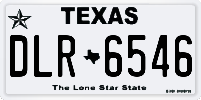 TX license plate DLR6546