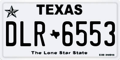 TX license plate DLR6553