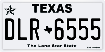 TX license plate DLR6555