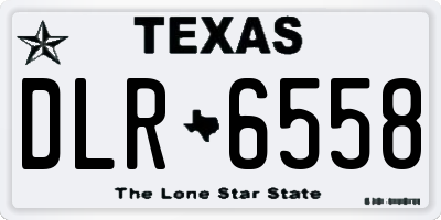 TX license plate DLR6558