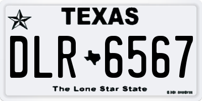 TX license plate DLR6567