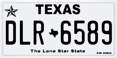 TX license plate DLR6589