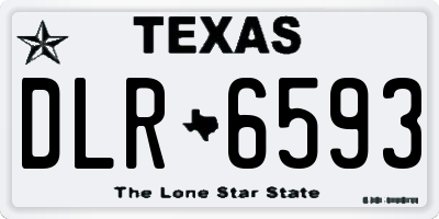 TX license plate DLR6593