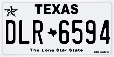 TX license plate DLR6594