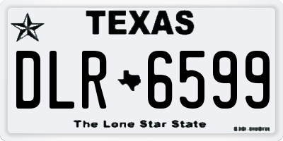 TX license plate DLR6599