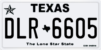 TX license plate DLR6605