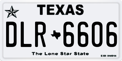 TX license plate DLR6606