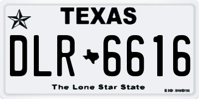 TX license plate DLR6616