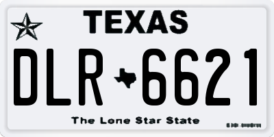 TX license plate DLR6621