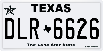 TX license plate DLR6626