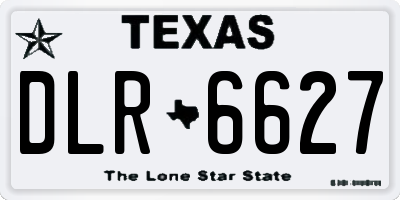 TX license plate DLR6627