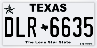 TX license plate DLR6635