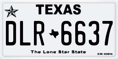 TX license plate DLR6637