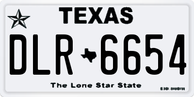 TX license plate DLR6654