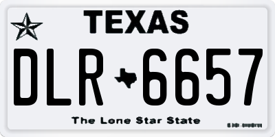 TX license plate DLR6657