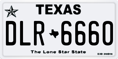 TX license plate DLR6660