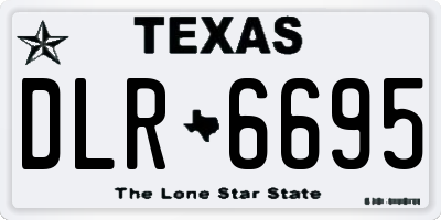 TX license plate DLR6695