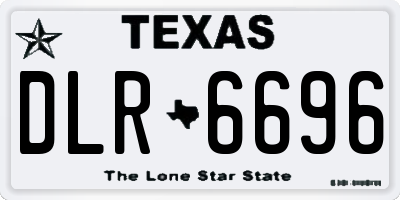 TX license plate DLR6696