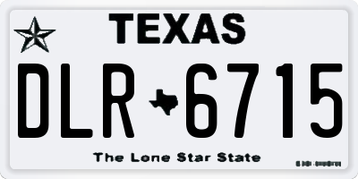 TX license plate DLR6715