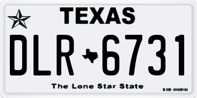 TX license plate DLR6731