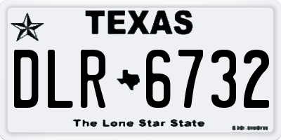 TX license plate DLR6732