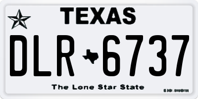 TX license plate DLR6737