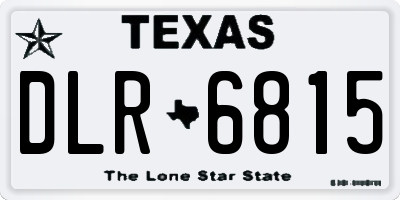 TX license plate DLR6815