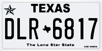 TX license plate DLR6817