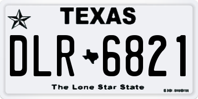 TX license plate DLR6821