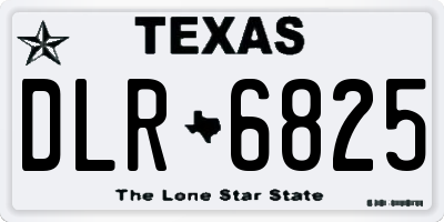 TX license plate DLR6825