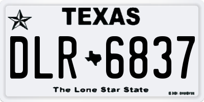 TX license plate DLR6837