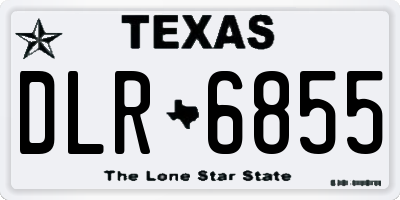 TX license plate DLR6855