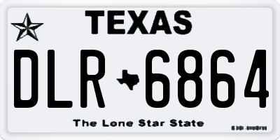 TX license plate DLR6864