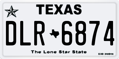 TX license plate DLR6874