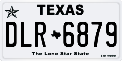 TX license plate DLR6879