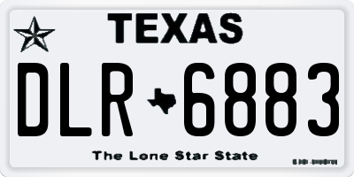 TX license plate DLR6883