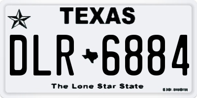 TX license plate DLR6884