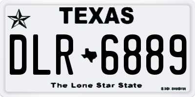 TX license plate DLR6889