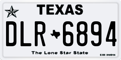 TX license plate DLR6894