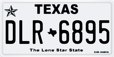 TX license plate DLR6895